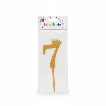 Alpha 55 7 Bougie Chiffre Métallisée – Déco Gâteau Premium