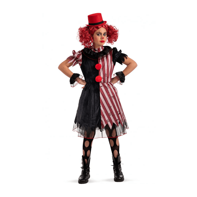 Alpha 55 8-9 ans / Rouge Déguisement clown de l'horreur pour enfant