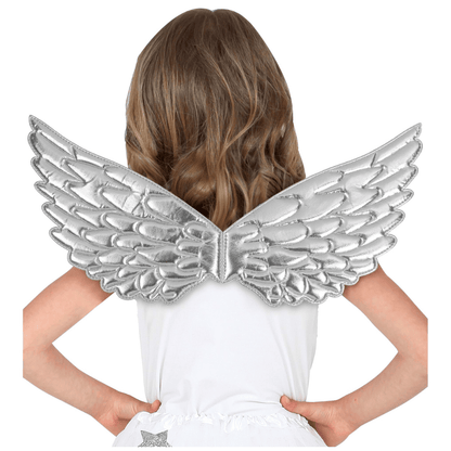 Alpha 55 ailes Ailes Enfant en Tissu Argentées 43 x 22 cm – Déguisement