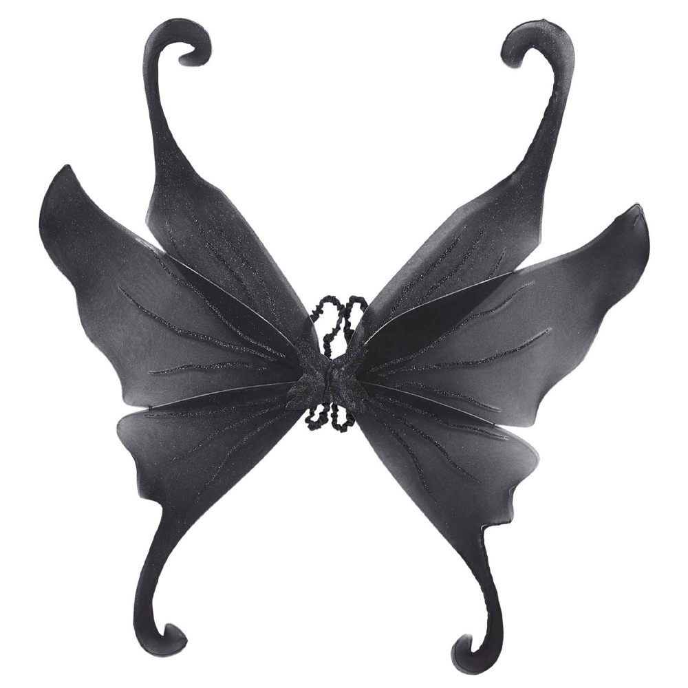 Alpha 55 ailes Noir Grandes ailes d'ange satanique noires