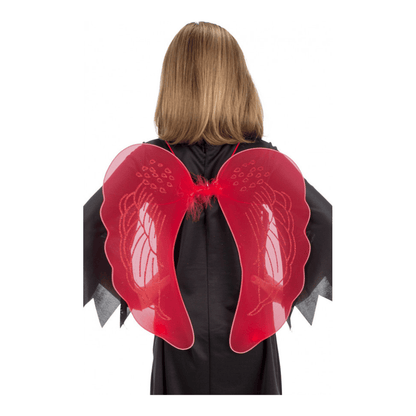 Alpha 55 ailes Rouge Ailes Enfant Rouges 45 cm – Accessoire de Déguisement