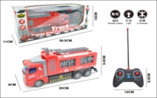 Alpha 55 Alloy truck R/C pompier