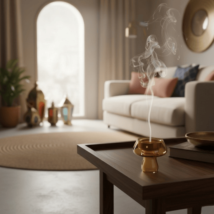 Alpha 55 Ambre Mbikhra Champignon – Encensoir Moderne au Design Unique