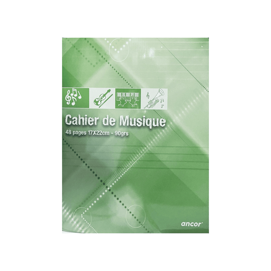 Cahier Musique ANCOR 48 Pages 90 g — Alpha 55 Maroc