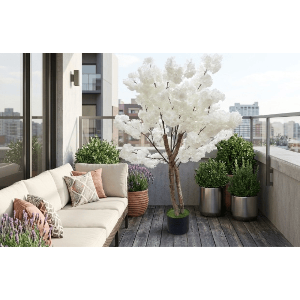 Alpha 55 Arbre artificiel cerisier blanc – Déco élégante