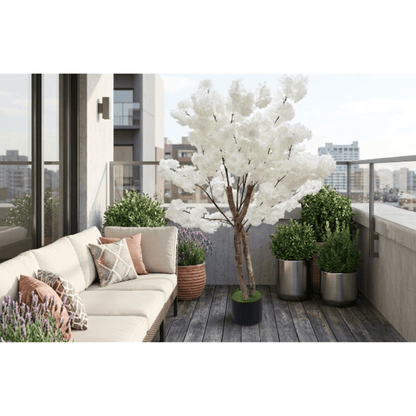 Alpha 55 Arbre artificiel cerisier blanc – Déco élégante