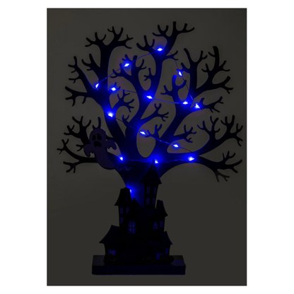 Alpha 55 Arbre LED en Bois à Poser 32 cm – Halloween