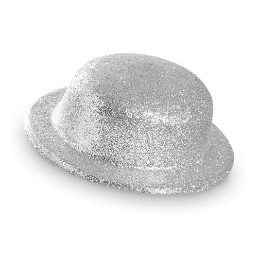 Alpha 55 Argent Chapeau melon pailleté