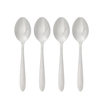 Alpha 55 Argent Lot de 4 cuillères à soupe Nevis en inox