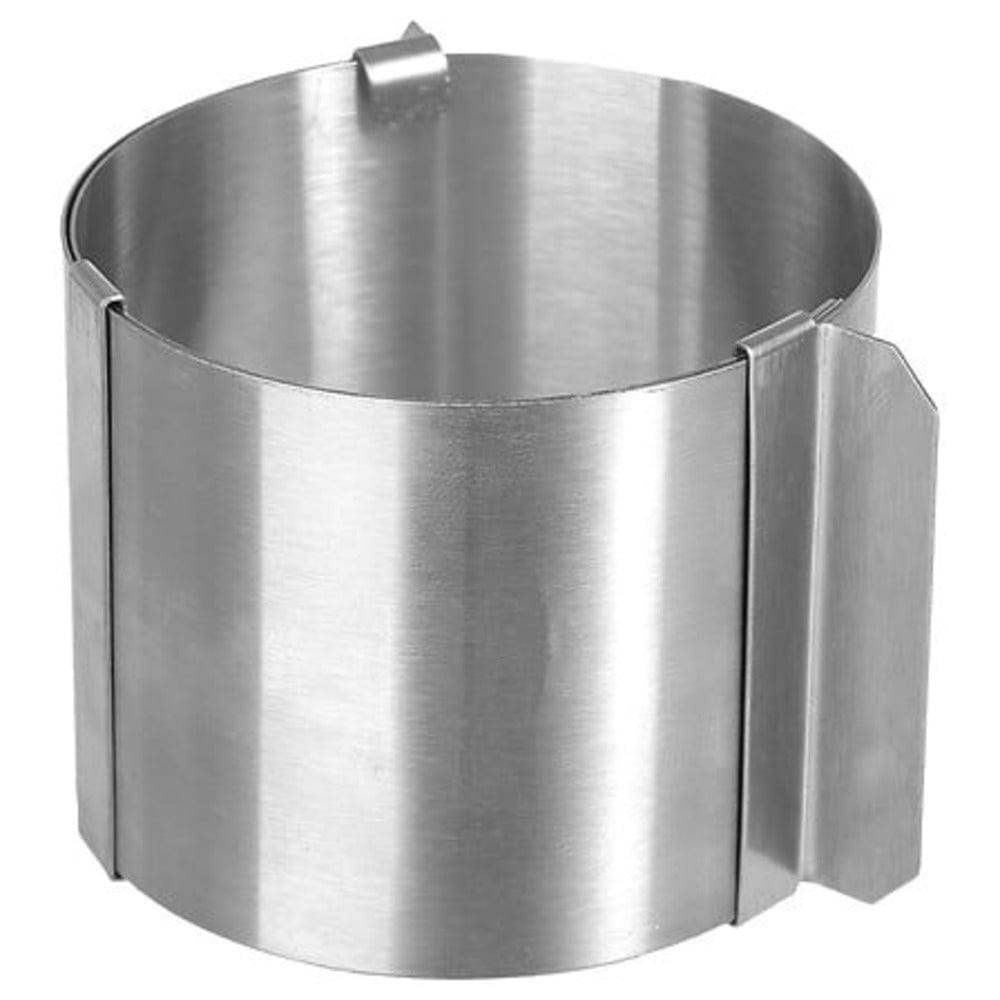 Alpha 55 Argent Lot de 4 moules à gâteau rond en inox