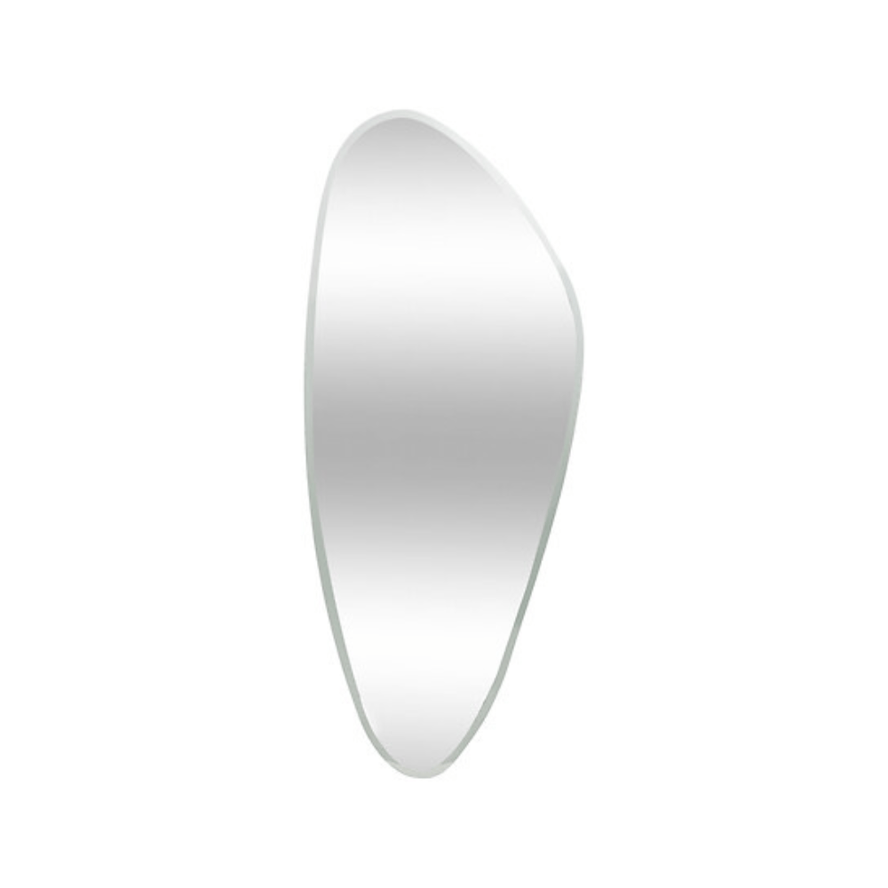 Alpha 55 Argent Miroir organique biseauté Aidan élégant