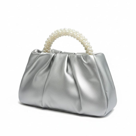 Alpha 55 Argenté Sac à Main de Soirée – Pochette Chic