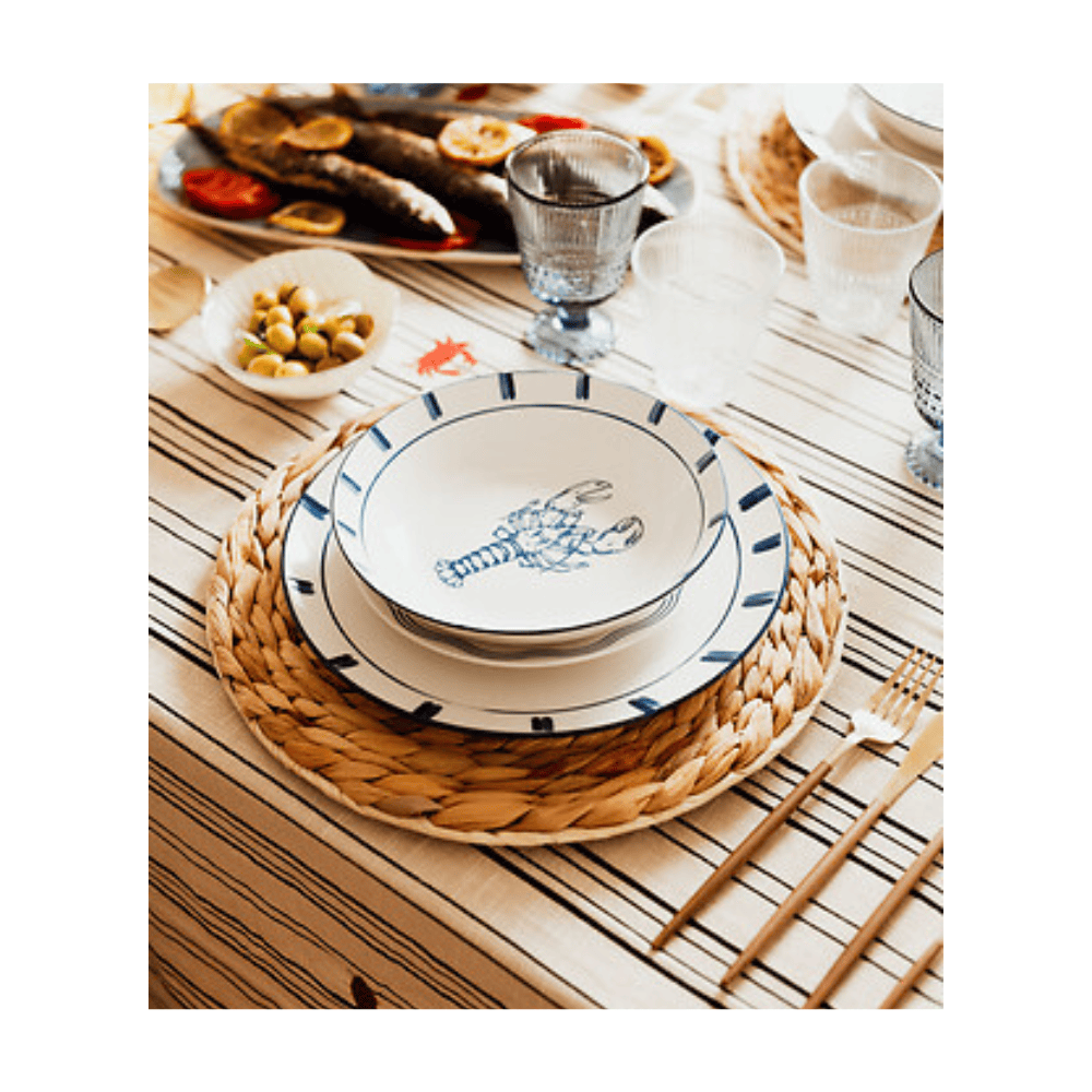Alpha 55 Assiette Creuse Oceania – Élégance pour Vos Repas