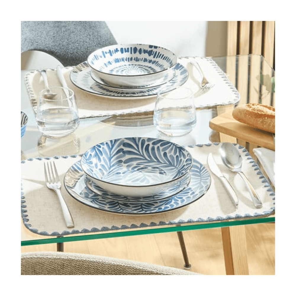 Alpha 55 Assiette creuse Umami feuille design nature