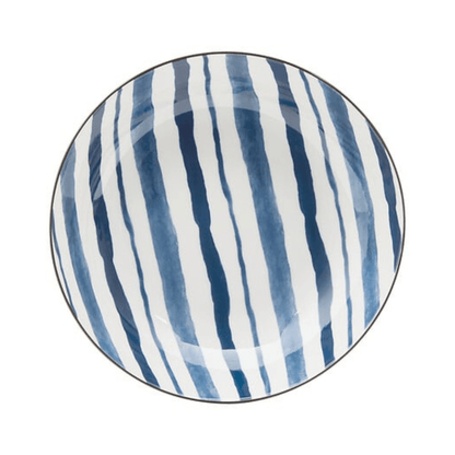 Alpha 55 Assiette creuse Umami rayures design moderne