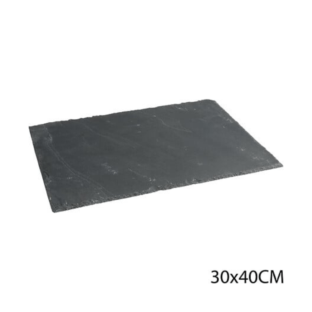 Alpha 55 Assiette de présentation ardoise élégante