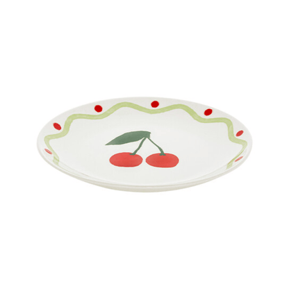Alpha 55 Assiette dessert Fruity cerise design fruité