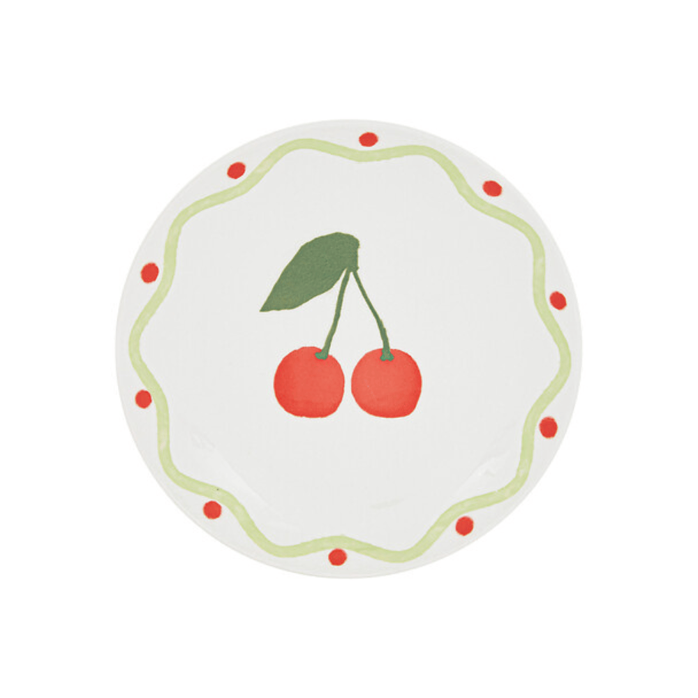 Alpha 55 Assiette dessert Fruity cerise design fruité