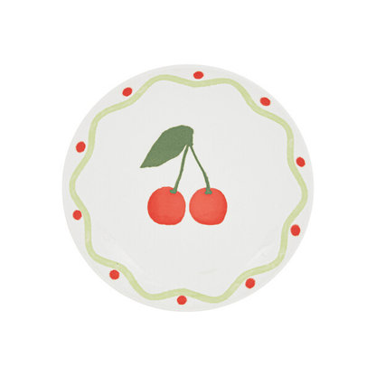 Alpha 55 Assiette dessert Fruity cerise design fruité