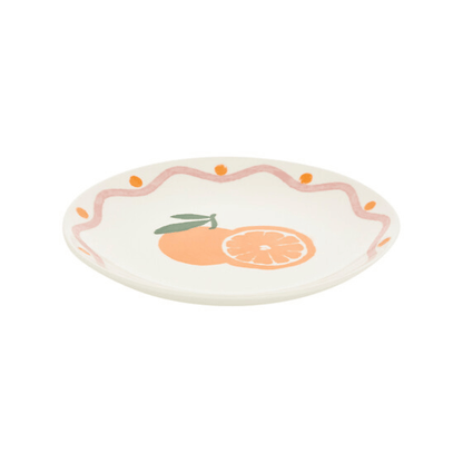 Alpha 55 Assiette dessert Fruity orange design fruité