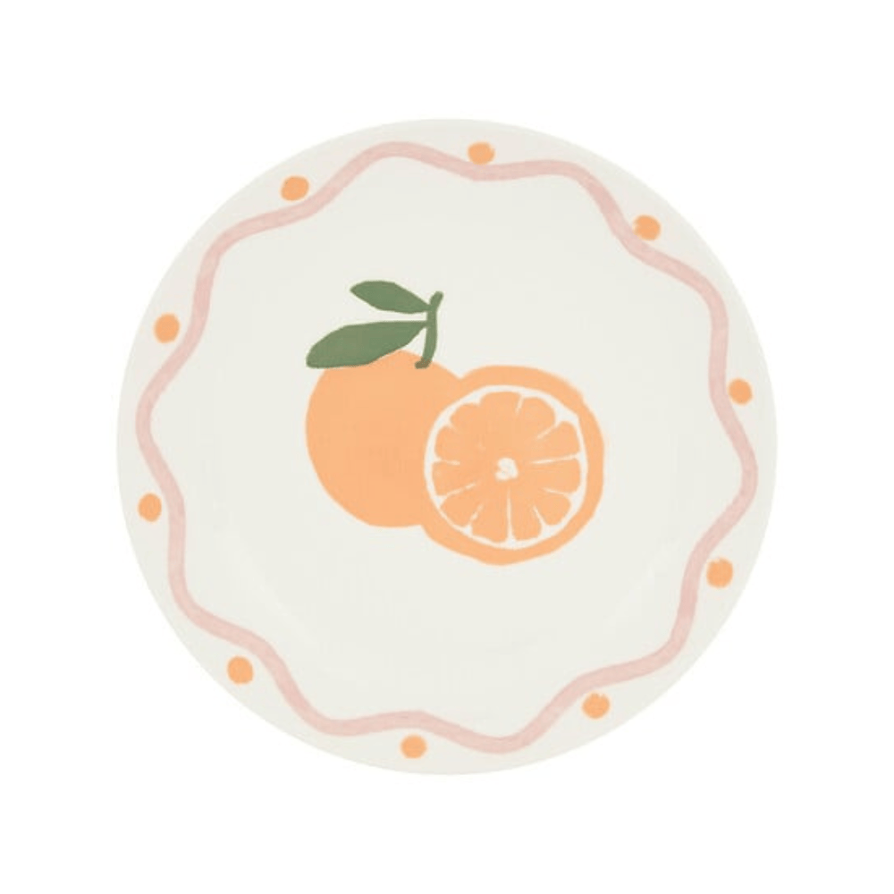 Alpha 55 Assiette dessert Fruity orange design fruité