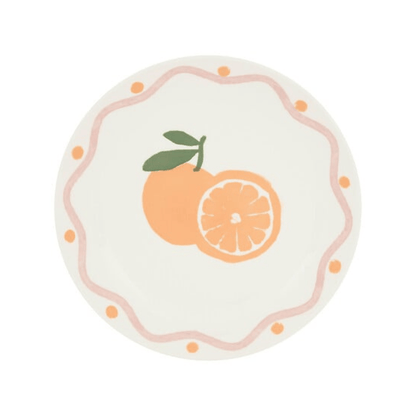 Alpha 55 Assiette dessert Fruity orange design fruité