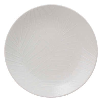 Alpha 55 Assiette dessert leaf D20 cm blanc