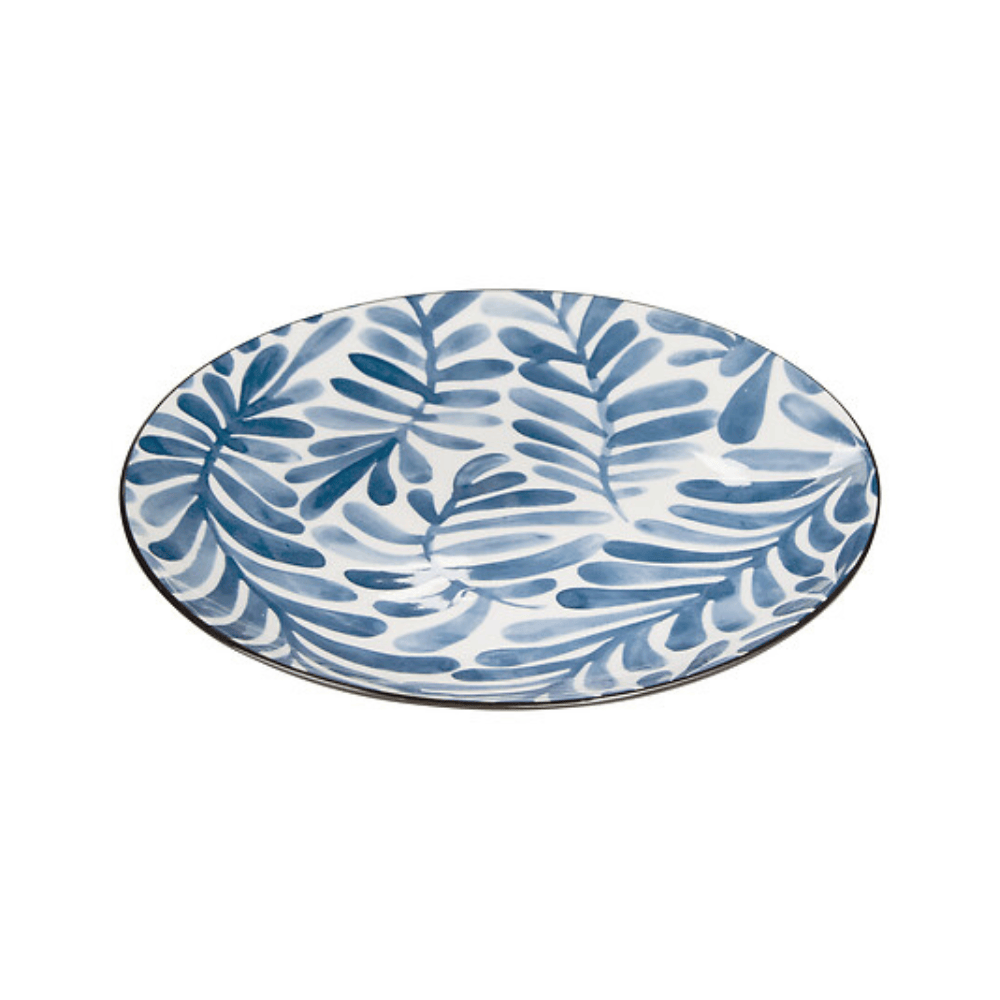 Alpha 55 Assiette dessert Umami feuille design naturel