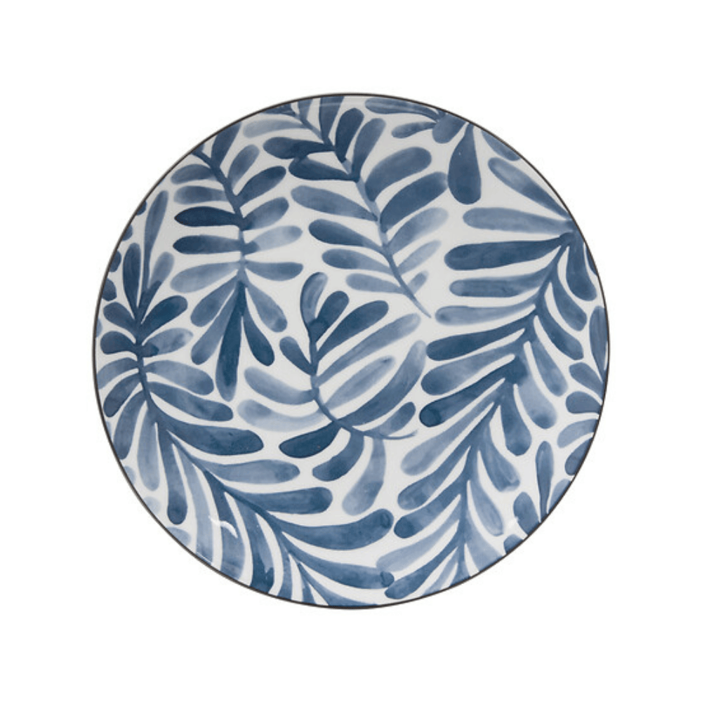 Alpha 55 Assiette dessert Umami feuille design naturel