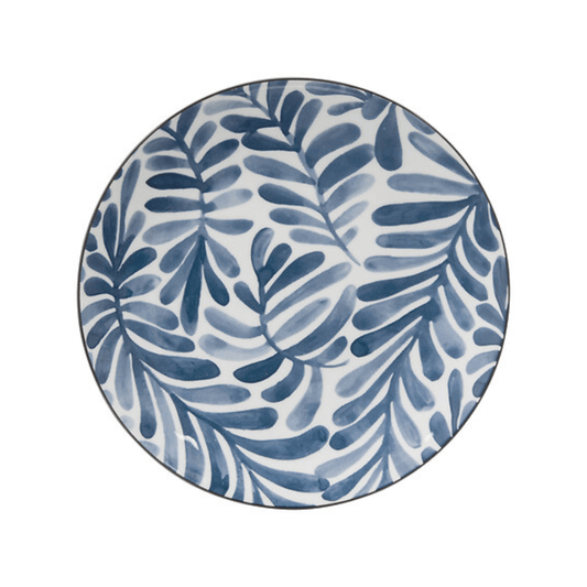 Alpha 55 Assiette dessert Umami feuille design naturel