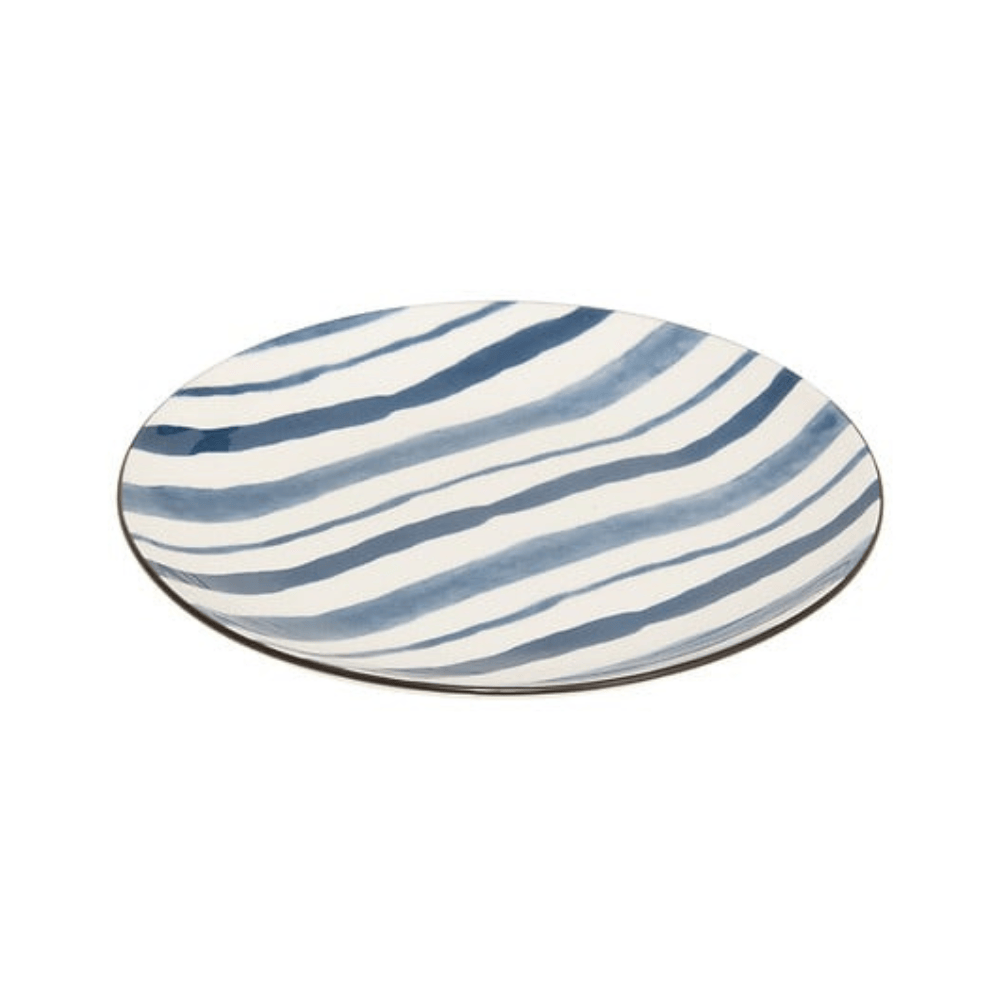 Alpha 55 Assiette dessert Umami rayures design moderne