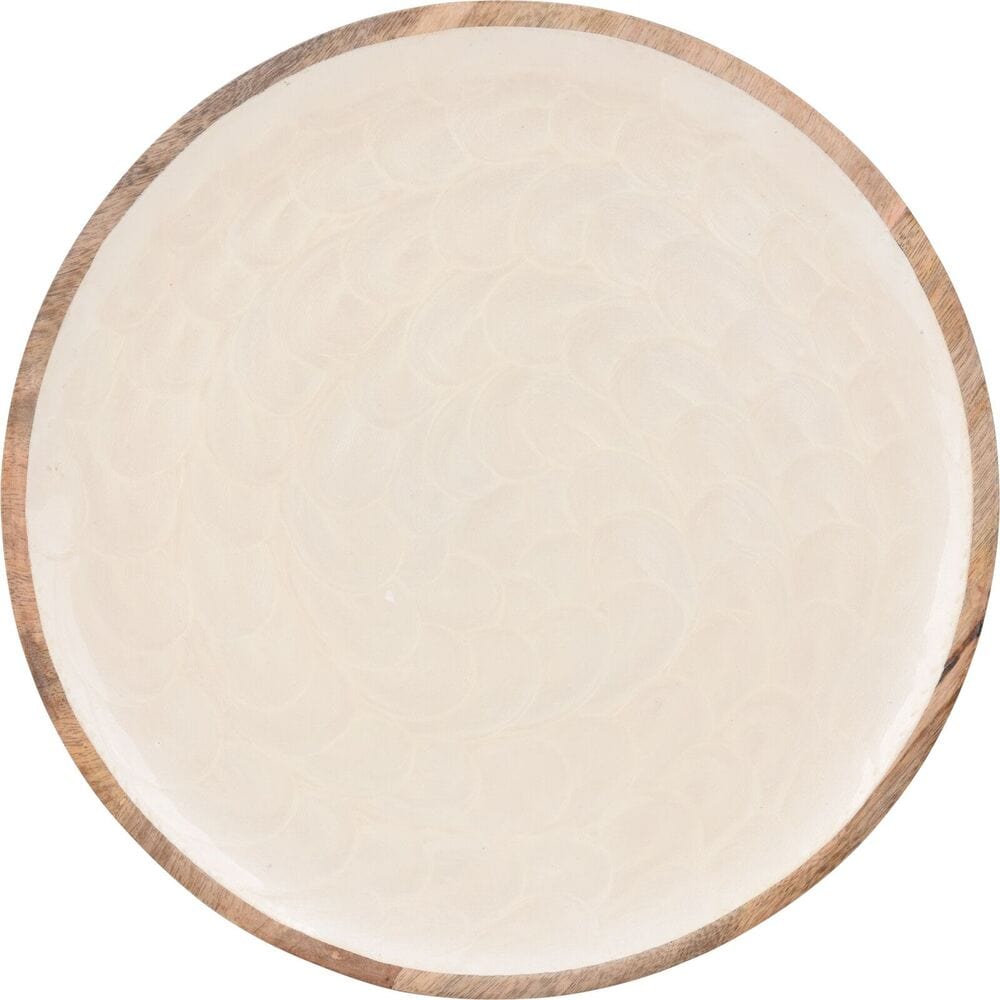 Alpha 55 Assiette en bois de manguier
