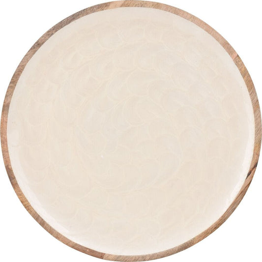 Alpha 55 Assiette en bois de manguier