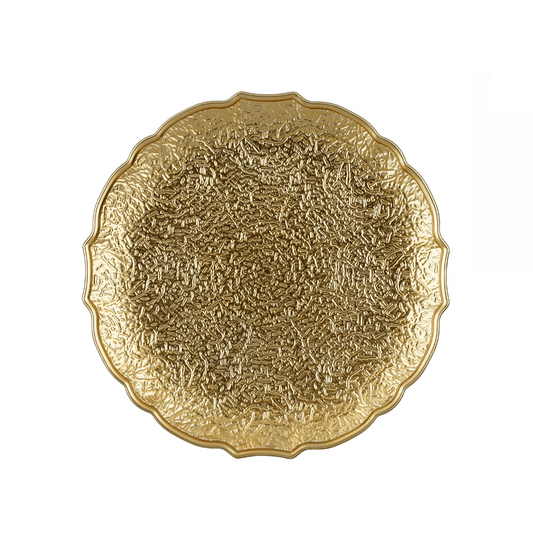 Alpha 55 Assiette en Plastique Mila Doré – Chic & Résistante
