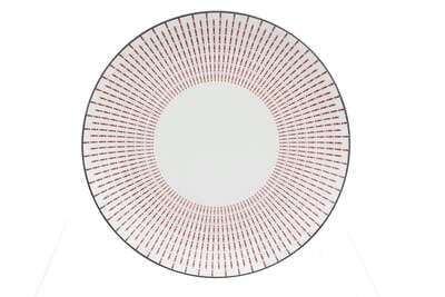 Alpha 55 Assiette plate lunis D26 rouge