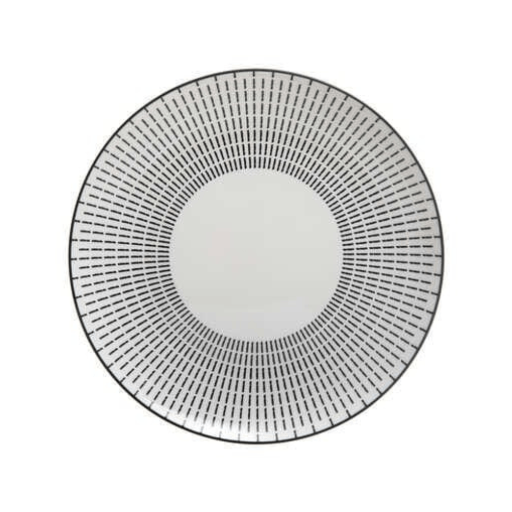 Alpha 55 Assiette plate Lunis noir élégante