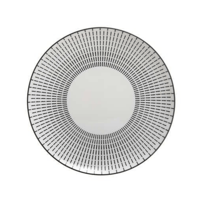 Alpha 55 Assiette plate Lunis noir élégante