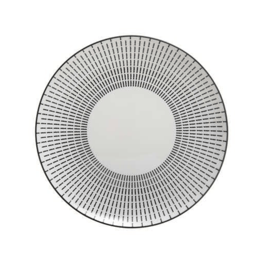 Alpha 55 Assiette plate Lunis noir élégante