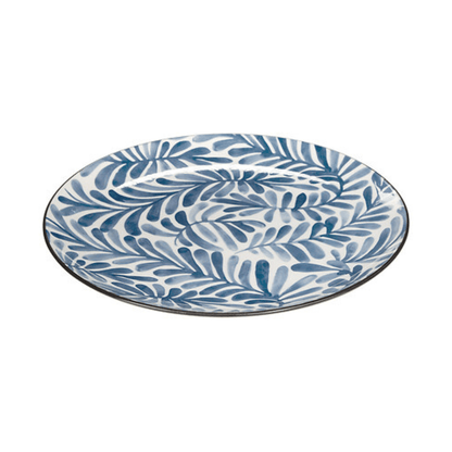 Alpha 55 Assiette plate Umami feuille design naturel