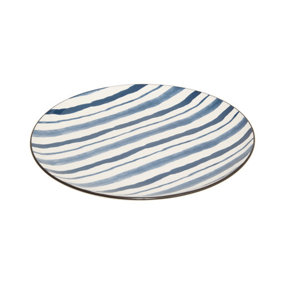 Alpha 55 Assiette plate Umami rayures design moderne
