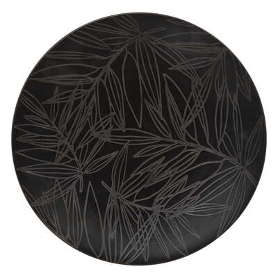 Alpha 55 Assiette plate vegy D27 cm noir