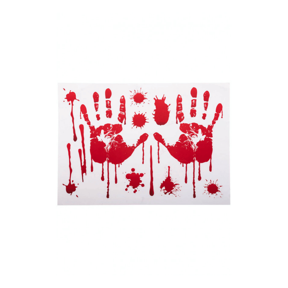 Alpha 55 Autocollant de fenêtre mains ensanglantées