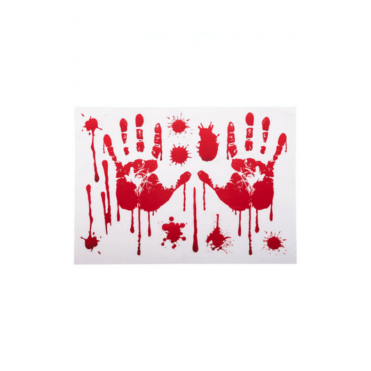Alpha 55 Autocollant de fenêtre mains ensanglantées