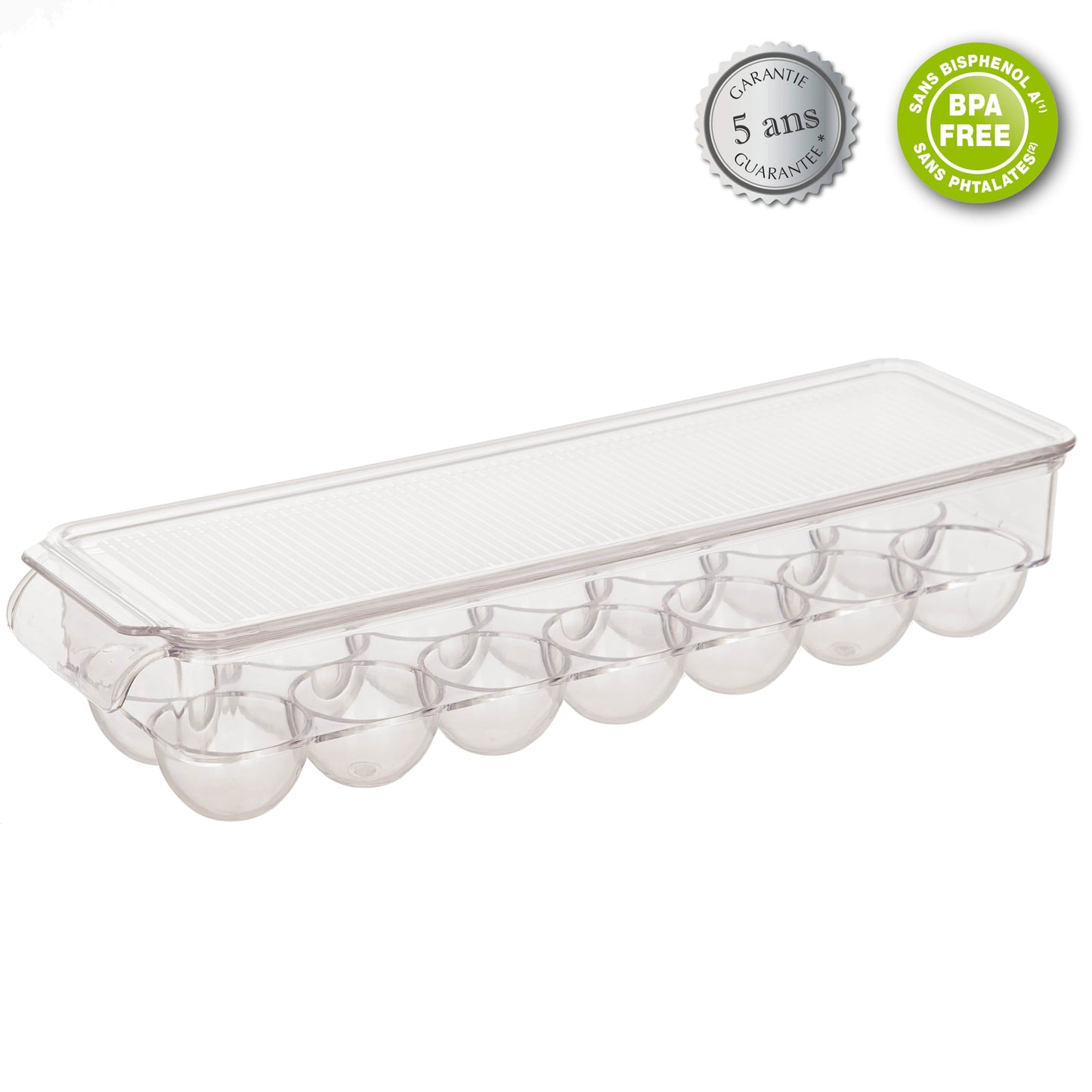 Alpha 55 Bac de rangement frigo 14 oeufs 11x37 cm