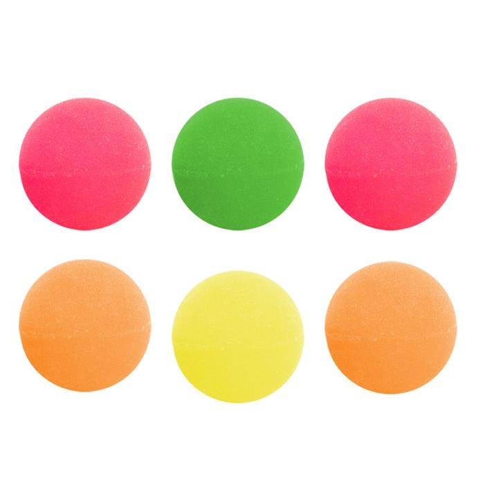 Balle rebondissante x6 diamètre 3 cm