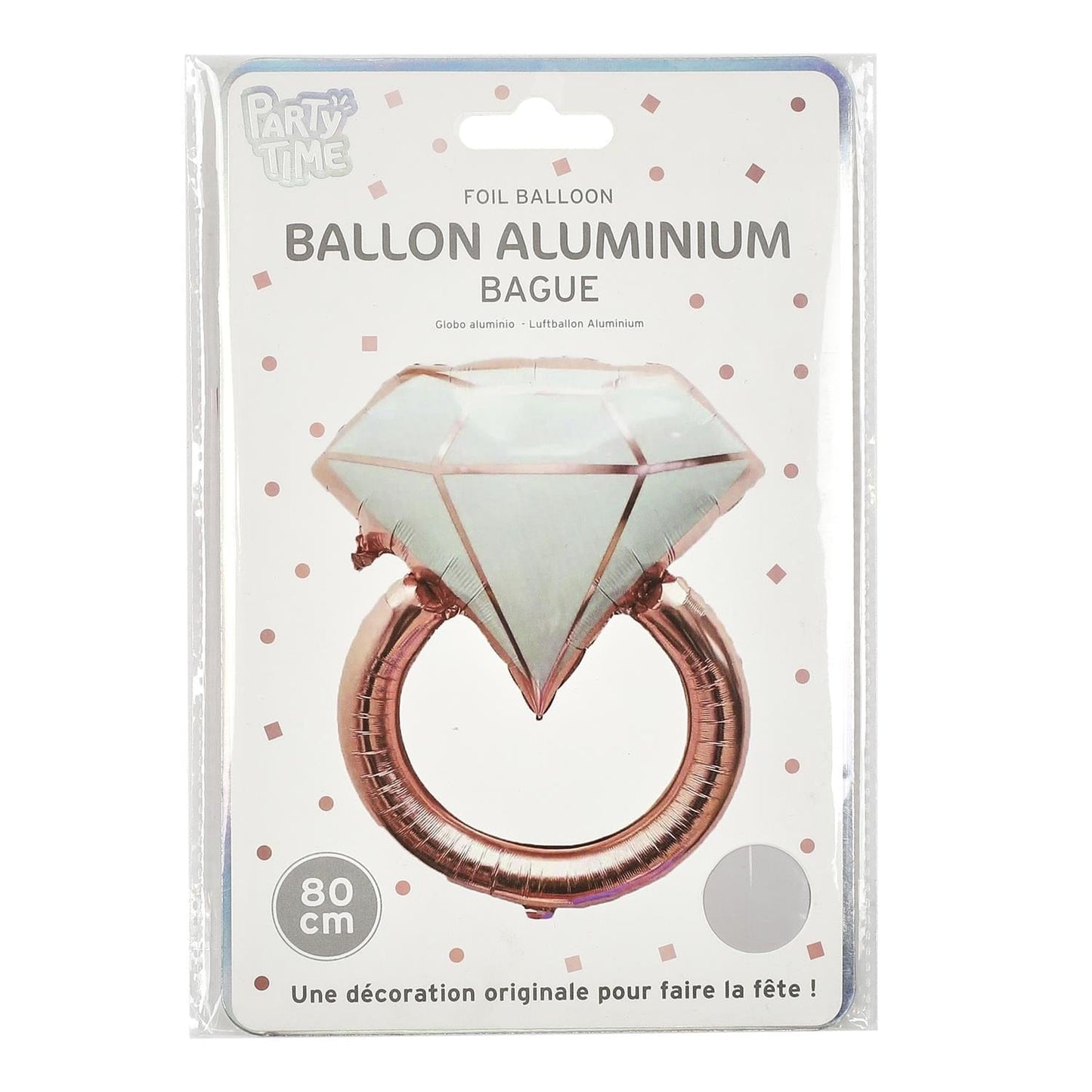 Alpha 55 Ballon en aluminium en forme de bague, 80 cm