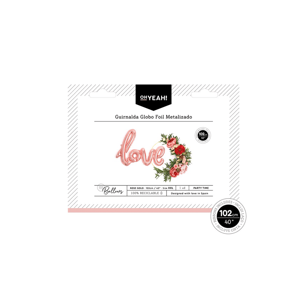 Alpha 55 Ballon en polyamide mot "love"