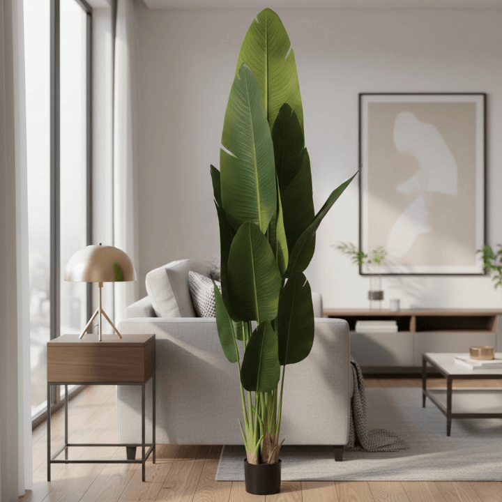 Alpha 55 Bananier Artificiel Premium – Déco Jungle & Réalisme Chic