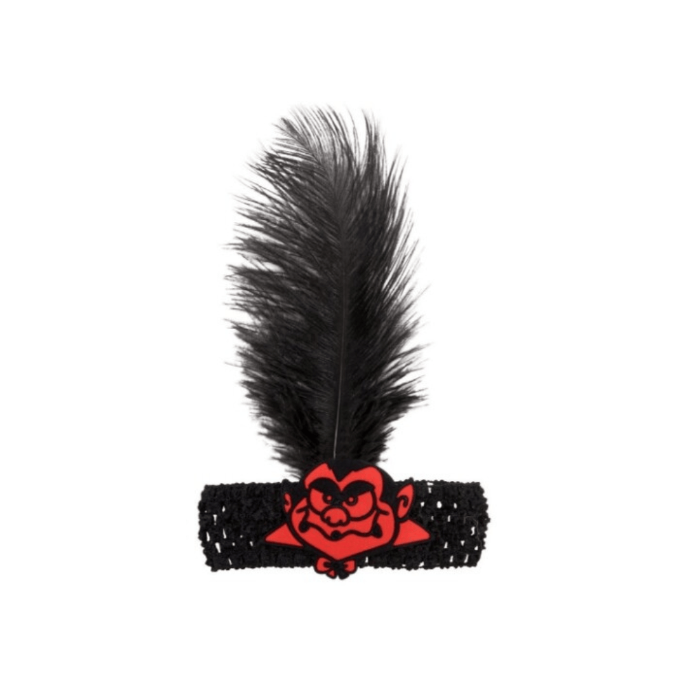 Alpha 55 bandeau charleston Bandeau Charleston à Sequins avec Plume Citrouille
