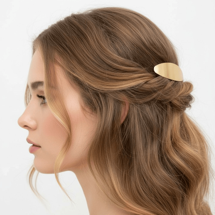 Alpha 55 Barrette en métal – Accessoire cheveux élégant
